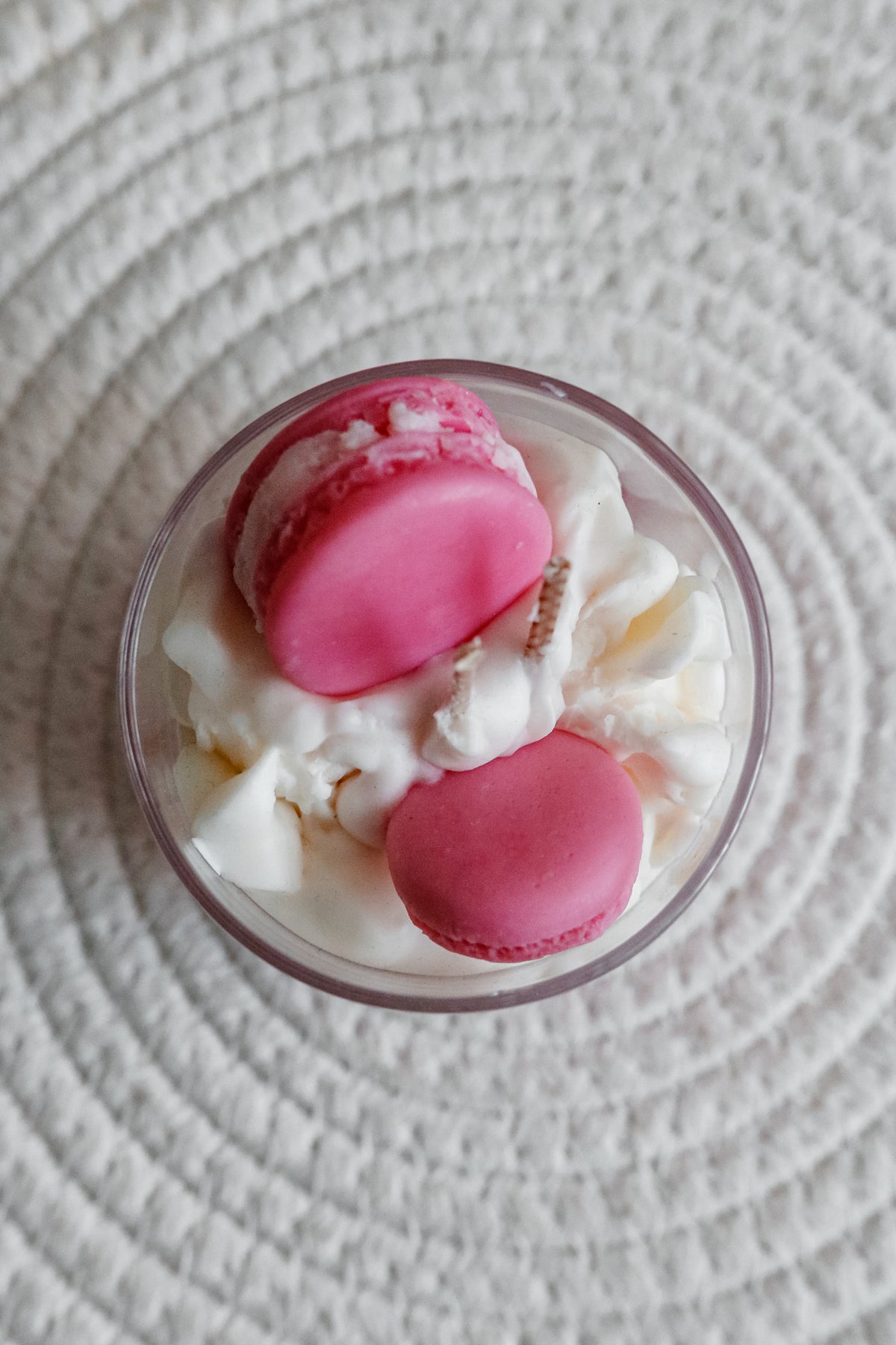 Mandulás macaron szójaviaszgyertya